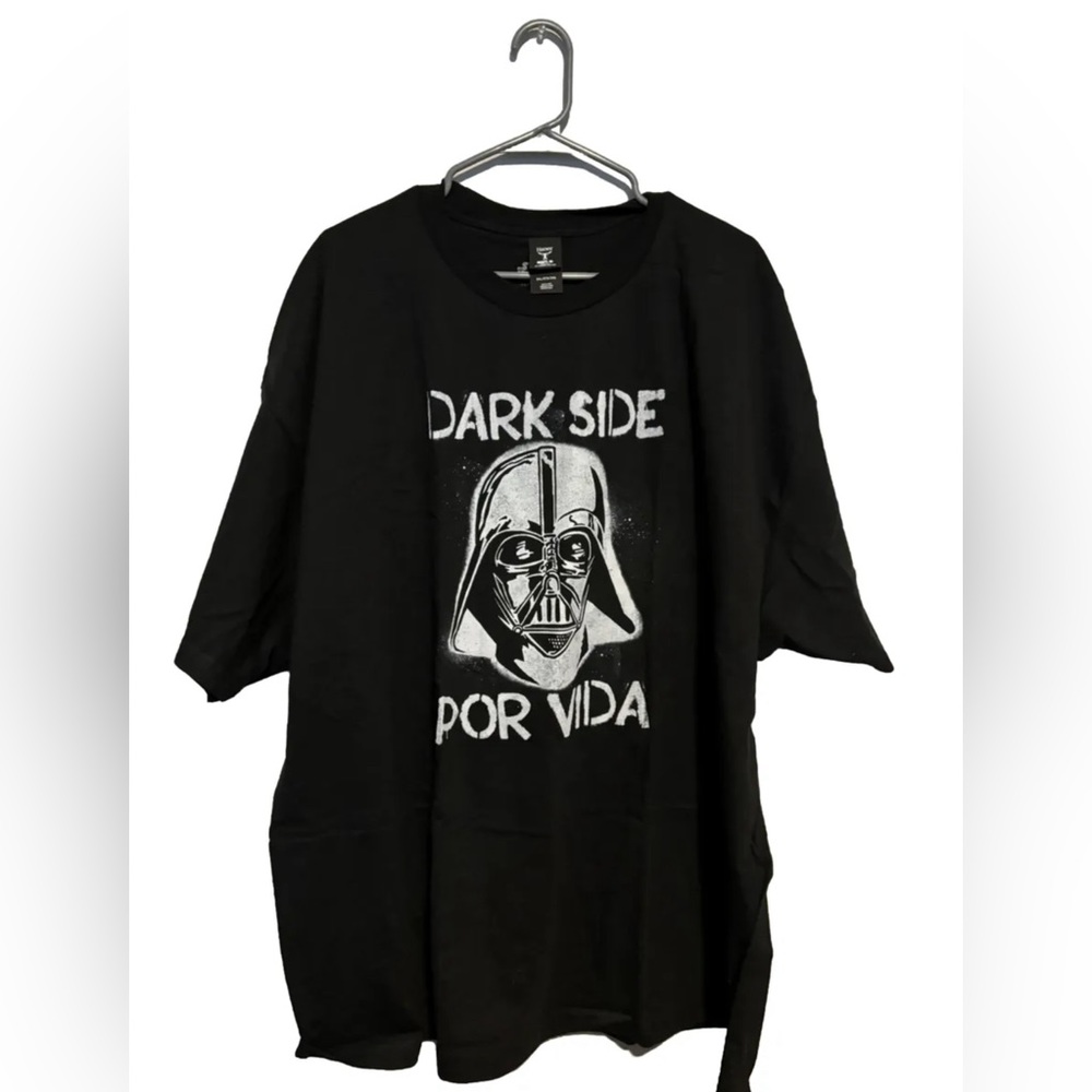 Darth Vader Por Vida Black Graphic T-shirt Star Wars Size 3XL
